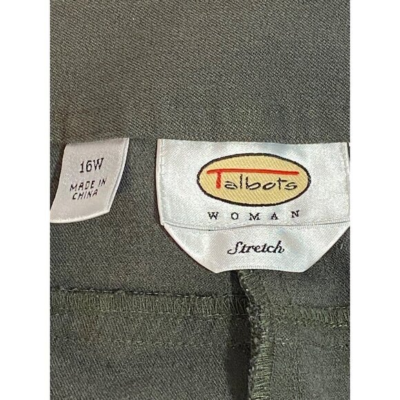Talbots Woman Stretch Pants Gray Size 16W - Picture 4 of 9